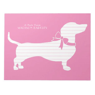 Dackel Dackel Dog Welpe Notepad Notizblock
