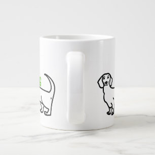 Dackel Dackel Hund Liebe Einfaches Zitat Jumbo-Tasse