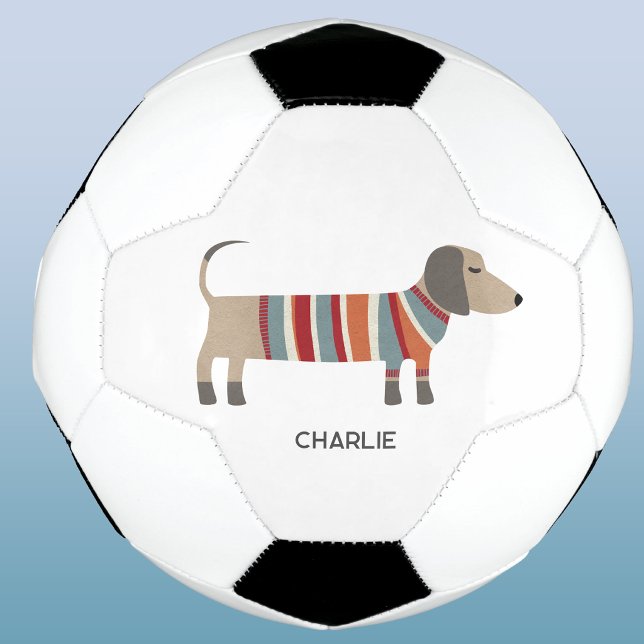 Dackel Dackel Hund Personalisiert Fußball (Von Creator hochgeladen)