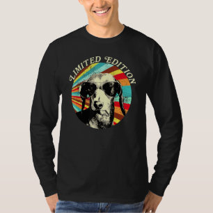 Dackel Dackel Hund Silhouette Sonnenbrille Retr T-Shirt