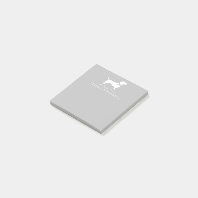 Dackel Dackel Hund Welpe Post-it-Hinweise Post-it Klebezettel (angewinkelt)