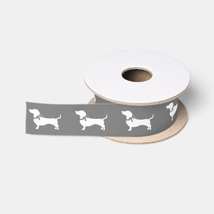 Dackel Dackel Hund Welpe Satin Ribbon Satinband