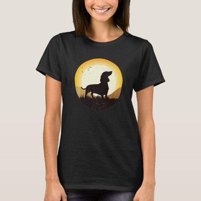 Dackel Dackel Hunde Rasse T-Shirt (Vorderseite)