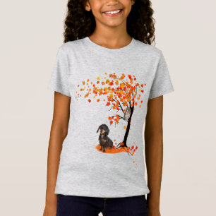 Dackel Dackel im Herbst und Herbst T-Shirt