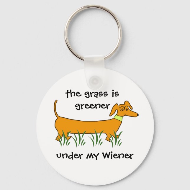 Dackel Dackel Schlüsselanhänger (Vorderseite)