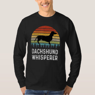 Dackel Dackel Whisperer Retro Dackel T-Shirt