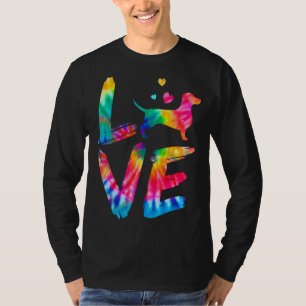Dackel Dackel Würstchen Weiner Gefärbte Krawatte L T-Shirt