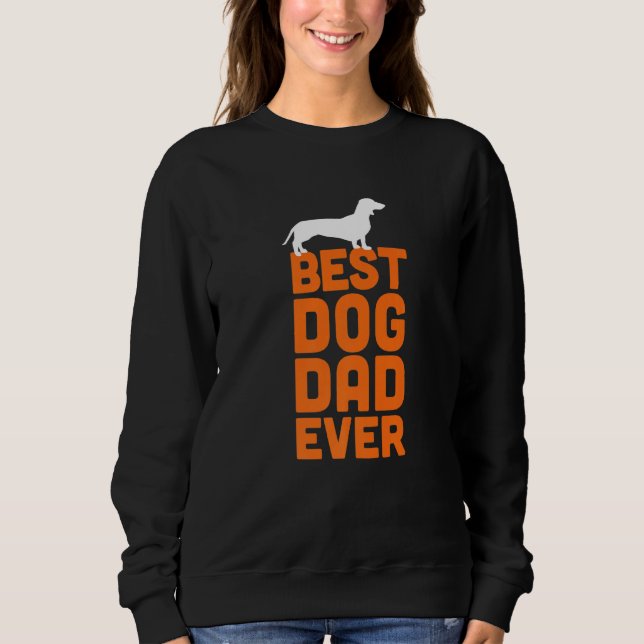Dackel Dackel Wursthund - Bester Vater je Sweatshirt (Vorderseite)