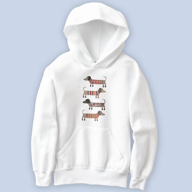 Dackel Dackel Wursthund Hoodie (Dachshund Wiener Sausage Dog fun hoodie)