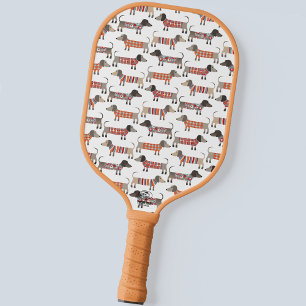 Dackel Dackel Wursthund Pickleball Schläger