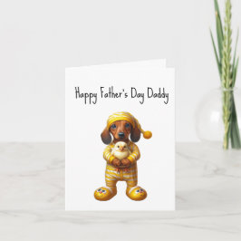 Dackel Daddy Vatertag Card Karte