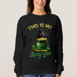 Dackel Das ist mein Glückstag Patrick Day Sweatshirt