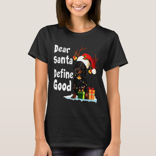 Dackel definieren T-Shirt (Vorderseite)
