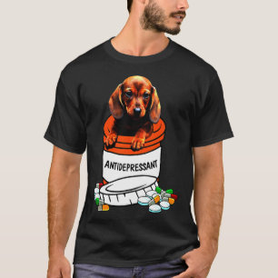 Dackel Depressiva Niedlich Hund T-Shirt
