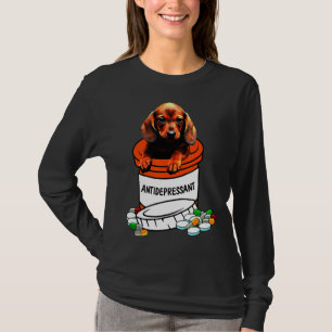 Dackel Depressiva Niedlich Hund T-Shirt