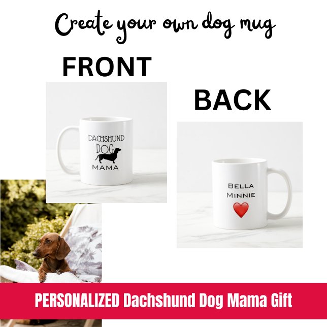 Dackel der niedlichen Dackel Name der Mama Kaffeetasse (Dachshund Dog Mama Mug)