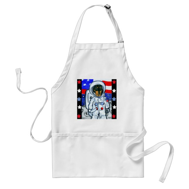 Dackel des Astronauten Schürze (Vorne)