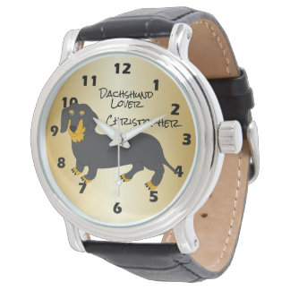 Dackel Design Personalisiert Armbanduhr