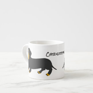 Dackel Design Personalisiert Espressotasse