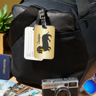 Dackel Design Personalisiert Gepäckanhänger