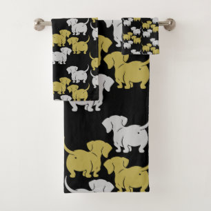 Dackel Deutsche Hunde Geschenke Badhandtuch Set