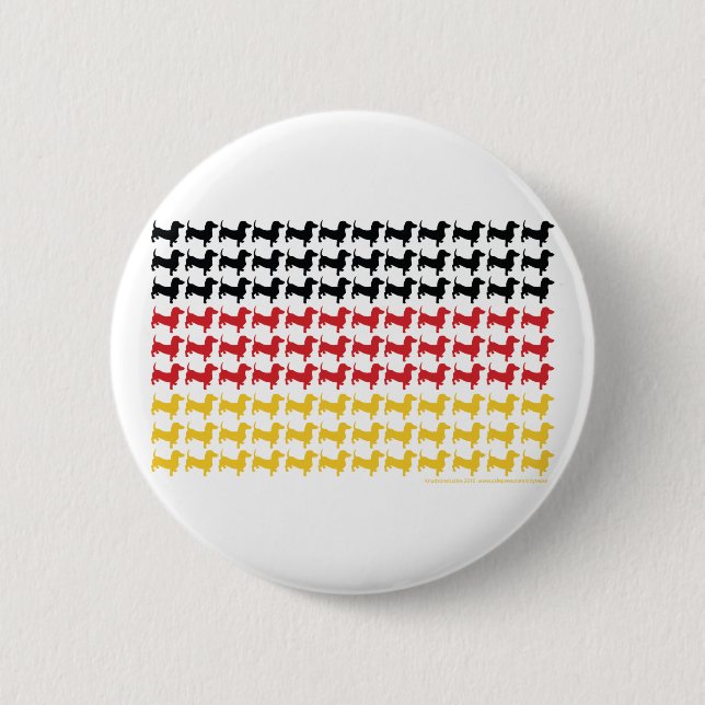 DACKEL-DEUTSCHLAND-FLAG BUTTON (Vorderseite)