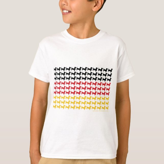 DACKEL-DEUTSCHLAND-FLAG T-Shirt (Vorderseite)