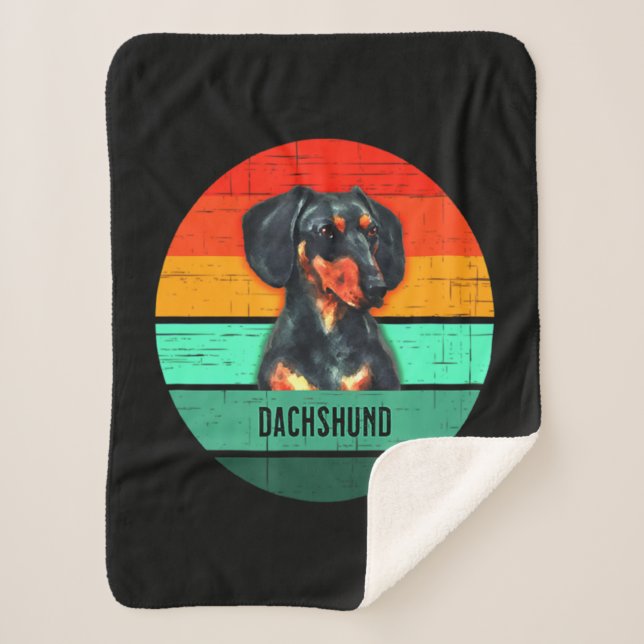 Dackel Devo Men Women Kinder Sherpadecke (Vorderseite)