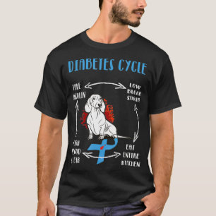 Dackel Diabetischer Lebenszyklus Diabetes T-Shirt