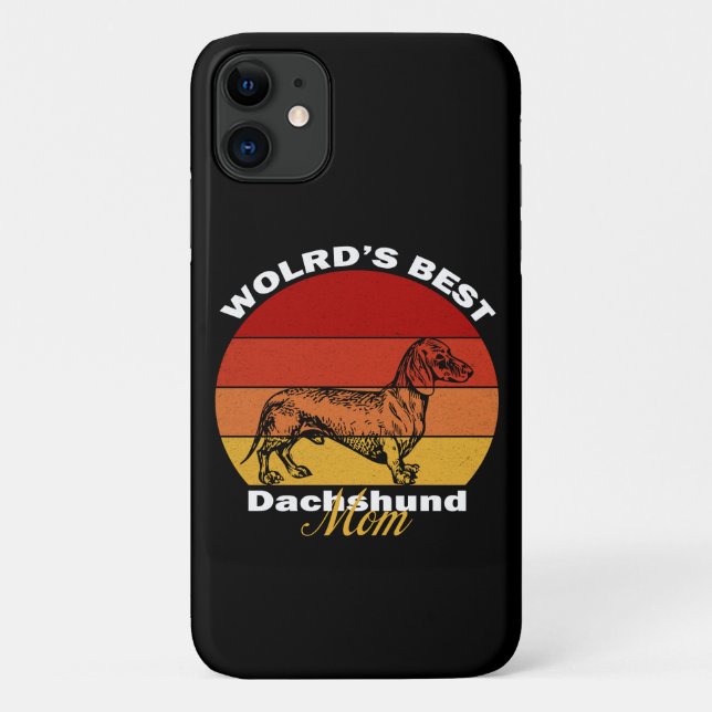 Dackel - Die beste Mama der Dackel der Welt Case-Mate iPhone Hülle (Rückseite)