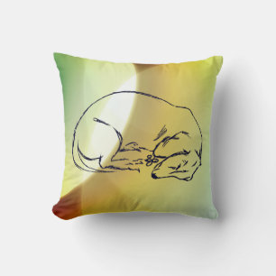 Dackel Dog Art Cushion Kissen