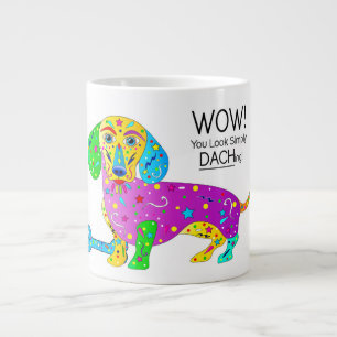 Dackel Dog Colorful Kaleidoskop Collection Jumbo-Tasse