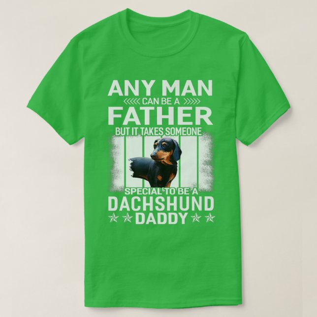 Dackel Dog Daddy Vater Geschenk für Männer T-Shirt (Design vorne)