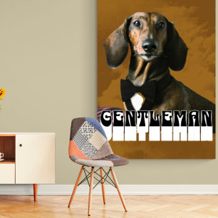Dackel Dog Gentleman Poster