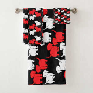 Dackel Dog Geschenke Badhandtuch Set