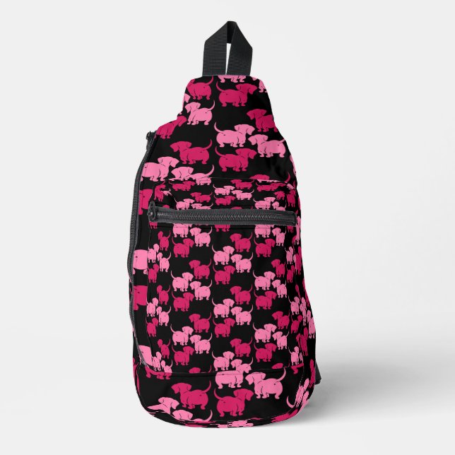 Dackel Dog Geschenke Crossbody Bag (Vorderseite)