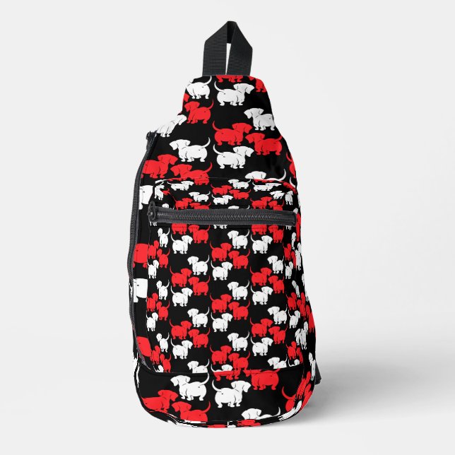 Dackel Dog Geschenke Crossbody Bag (Vorderseite)