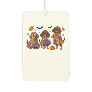 Dackel Dog Ghost Halloween Autolufterfrischer