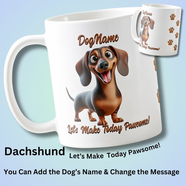 Dackel - Dog hinzufügen, Text ändern Kaffeetasse (Von Creator hochgeladen)