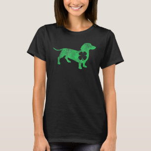 Dackel Dog Kleeblatt St Patrick S Day Saint Padd T-Shirt