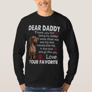 Dackel Dog Liear Daddy Funny Dackel Daddy Quo T-Shirt