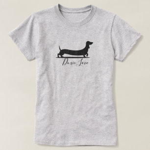Dackel Dog Liebe Basic T - Shirt