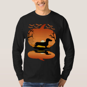 Dackel Dog Lovers Pumpkin Funny Dackel Eigentümer T-Shirt