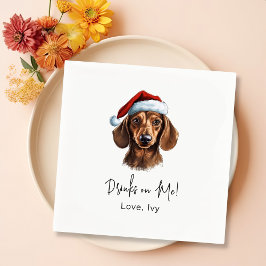 Dackel Dog Personalisierte Getränke auf mir Serviette