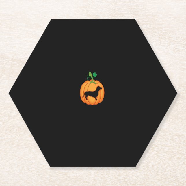 Dackel Dog Pumpkin Halloween Kostüme Dackel Untersetzer (Vorderseite)