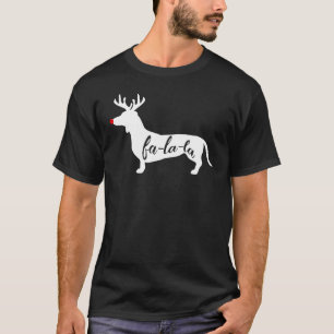 Dackel Dog Rentier Dackel Weihnachten T-Shirt
