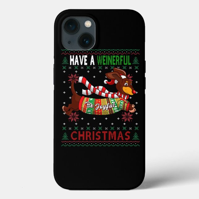 Dackel Dog Ugly Weihnachts-Dackel Lover Womens Gi Case-Mate iPhone Hülle (Rückseite)