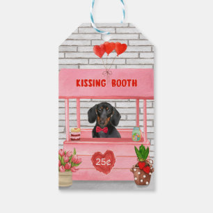 Dackel Dog Valentine's Day Kissing Booth Geschenkanhänger