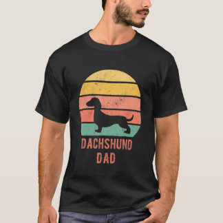 Dackel Dog Vater Pater Weiner Dog Eigentümer T-Shirt