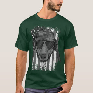Dackel Dog Veteran 4. Juli T-Shirt